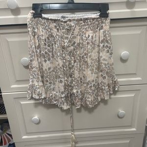 Olivaceous Floral Skirt